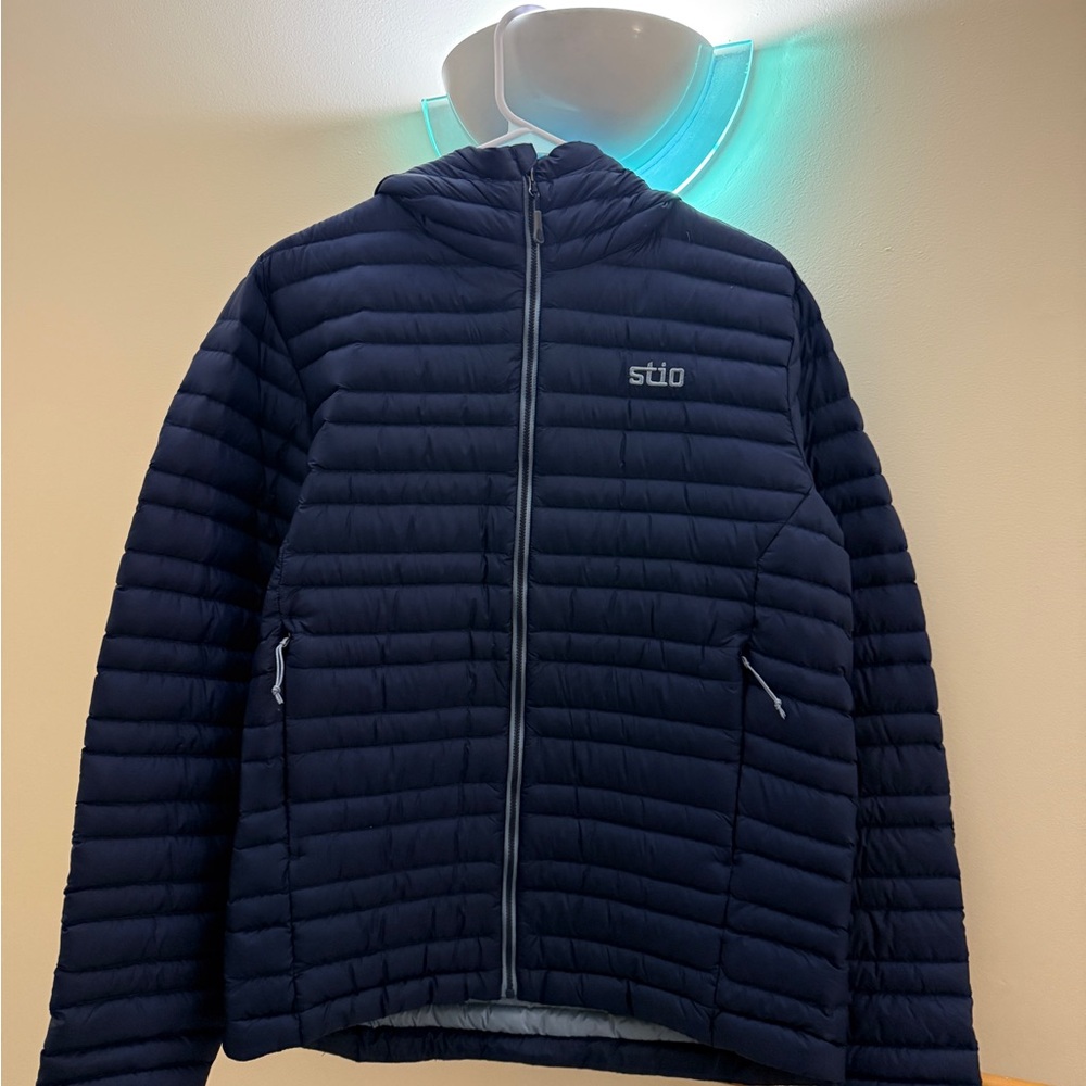 Stio Midnight Blue Quilted Pinion Down Jacket